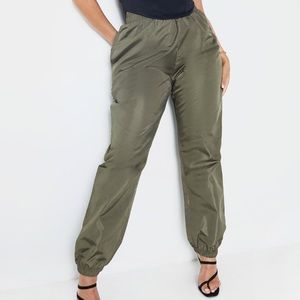 Plus Size High waisted Shell Joggers